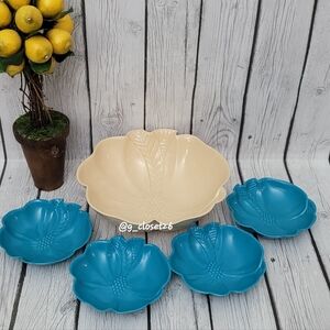 Vintage Melamine Plastic Salad Set